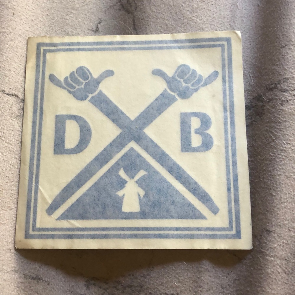 Original Dutch Bros Hang Loose DB Windmill Sticker